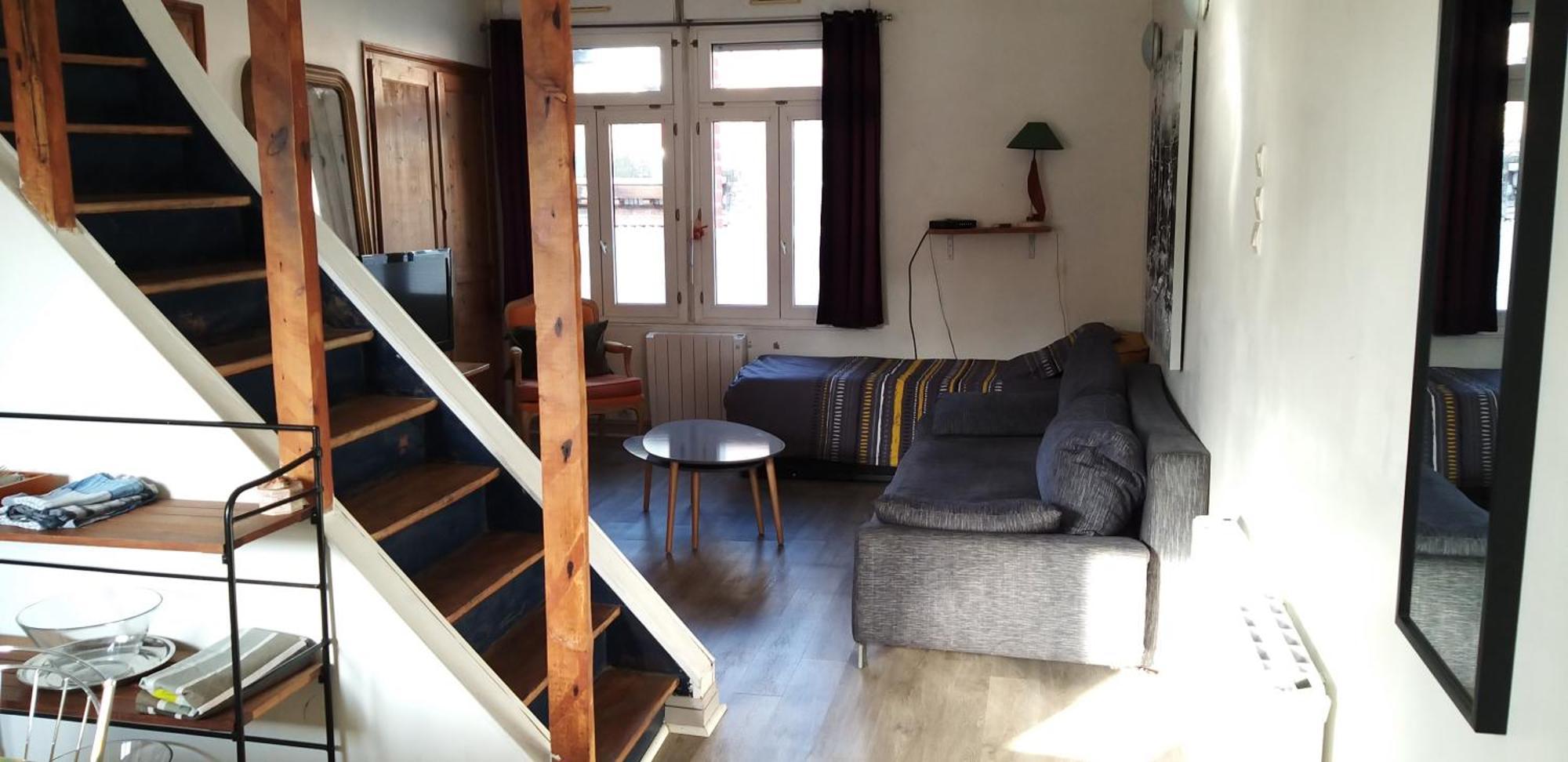Lumineux Duplex A Wazemmes Apartment *